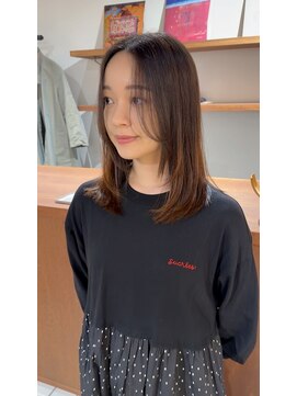 ハー(her) 抜け感レイヤー×ブラウン｜her都立大学