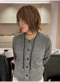 ココアベージュ×ローライトボブ