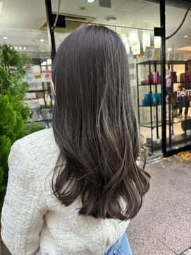 ノーム バイ アウラ(norm. by aura) ブリーチなしダブルカラー透明感カラーオリーブベージュ