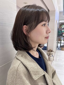 ふんわりボブ　ひし形ボブ　韓国ボブ　タッセルボブ