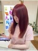 #チェリーレッド #暖色カラー #ダブルカラー
