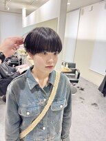 エルエスヘアー(LS HAIR) 【片山陽基】短くても女性らしい、サラツヤ重めマッシュ