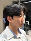 メンズヘアメンズパーマダウンパーマセンターパート
