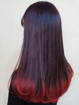 ブロック ジャポン(bloc japon) ボルドーカラーグラデーションワインレッ 裾カラー/久保田淳