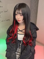 ブランシスヘアー(Bulansis Hair)&nbsp;オリジナルなレッドのインナーカラー