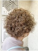 新宿　ブリーチ×ショートスパイラルパーマ　RYO