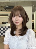 透明感カラーとワンホンレイヤーで小顔ヘア