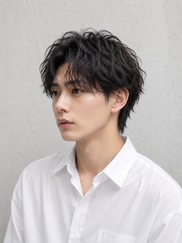 カルテット(Quartett)の写真/メンズ人気!ニュアンス&シャドウ&ツイストパーマで理想の髪型へ◎眉カットで清潔感UP!市川駅徒歩30秒♪