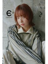 エス 大阪梅田店(es) オレンジブラウン×顔まわりレイヤーボブ