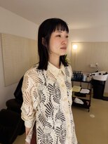 エノウ(enow)&nbsp;オン眉バング×顔まわりレイヤー　enow赤坂