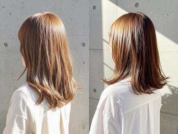 髪のエステ専門店 グリュック(gluck)の写真/髪のダメージを最小限に抑え,艶感溢れるカラーが自慢◎[関目/トリートメント/縮毛矯正/白髪染め/髪質改善]