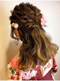 卒業式　袴　成人式　振袖　ルーズ　ヘアアレンジ