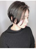 【morio 原宿】うぶ毛ハイライト　ハンサムショート