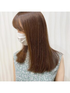 イーラヘアー(ERA HAIR) 重めミディアム×ミルキィベージュ×ゆるふわ髪質改善