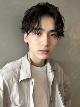 パーク(PARK) 【PARK】ニュアンスセンターパート×ミックスパーマ