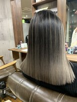 ラフ 難波店(LAFF)&nbsp;#黒髪#ボブルフ#ネビージュ#小顔#ワンレン