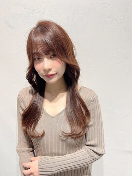 ロンド ストラーダ 心斎橋(Lond strada) 韓国前髪顔周りロング×デザインカラー[心斎橋/髪質改善]