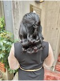 結婚式ヘアセット/ハーフアップスタイル