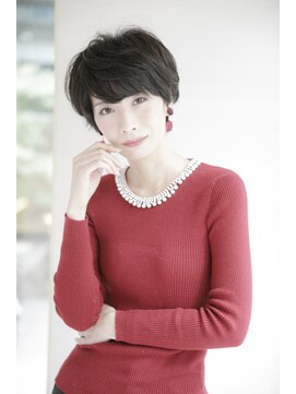 ルルディ バイ アフロディーテ銀座(luludi by APHRODITE) 黒髪/グレーベージュ/レイヤーロング/前髪パーマ/銀座