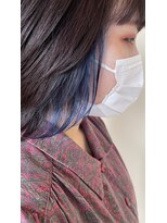 コンティバイミラートーク(CONTY by MIRROR TALK)&nbsp;インナーカラー/ブリーチあり/ブルー