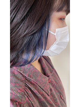 コンティバイミラートーク(CONTY by MIRROR TALK) インナーカラー/ブリーチあり/ブルー