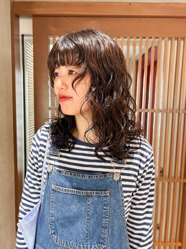 オウン 藤沢(Own.) 【Ayumi】ウェーブパーマ、黒髪パーマ、ニュアンスパーマ