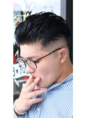 ラフオールバック×スキンフェード