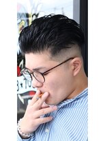 アクセプトザワールドバーバー(Accept the world barber)&nbsp;ラフオールバック×スキンフェード