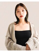 銀座駅/ブリーチなし/酸性ストレート/韓国/韓国ヘア