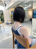 バッサリパツッとラインボブ