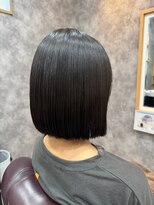 グランヘアートーキョー(Gran Hair TOKYO)&nbsp;切りっぱなしボブ　縮毛矯正