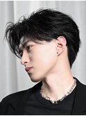 韓国マッシュニュアンスパーマセンターパートカルマヘア