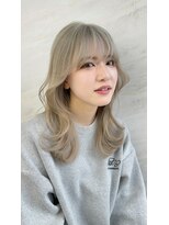 リット(lit.)&nbsp;☆韓国ヘア×くびレイヤー×ホワイトベージュ☆静岡韓国ヘア♪