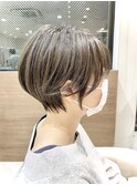 ベージュ系カラーのショートボブ【Ash大泉学園 横山】