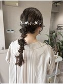 お呼ばれヘアセット編みおろし