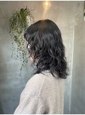 クルクルパーマふわふわパーマ黒髪パーマゆるふわカール
