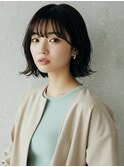 イメチェン/美髪/外ハネボブ/ワイドバング/髪質改善/縮毛矯正