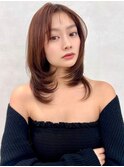 レイヤー/ネビージュ/韓国ヘア/イメチェン/縮毛矯正/中野/