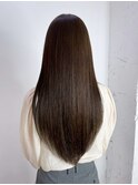 美髪おくれ毛韓国前髪カットヘアロング_ba550272