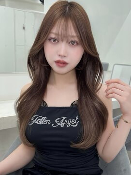 アイトーキョーエス 渋谷(AI TOKYO S) くびれヘアロングレイヤーブリーチなしダブルカラーオリーブ