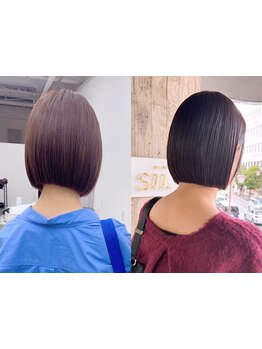 縮毛矯正で乾かして決まるショートカット・ボブ！クセ毛・広がりやすい方は当店の縮毛矯正がオススメ【柏】