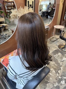 チャプター 問屋町(chapter) 透明感ケアオリーブブラウンベージュカラーレイヤーカット韓国