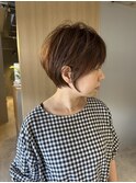 ナチュラルにまとまる丸みショート