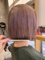 エリマバイフィフス 調布(elima by fifth) 調布イルミナカラーレイヤーボブウルフショートカットベージュ