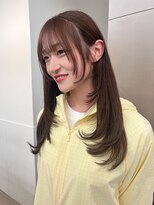 ローレンアオ(LOREN AO)&nbsp;イメチェン/ピンクベージュ/アンブレラカラー/前髪/矢場町