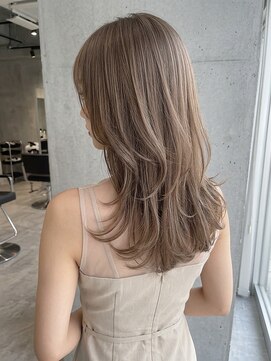 カバーヘア ブリス 戸田公園西口店(COVER HAIR bliss) 秋カラーブリーチなし小顔レイヤーハッシュカットp戸田公園