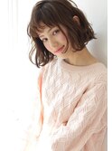 大人かわいい切りっぱなし_外ハネボブ アッシュブラウン