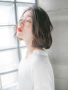 リリアン 表参道(relian) 伸ばしかけボブ　ダークグレージュ