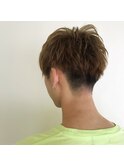 前下がりマッシュ×アッシュベージュ