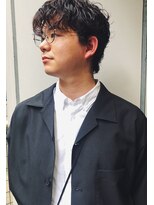 モロコ 神保町 小川町店(moloco)&nbsp;メンズニュアンスマッシュパーマコンマバング[神保町/淡路町]1